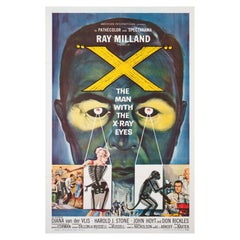 Affiche du film « The Man with the X-Ray Eyes » (L'homme aux yeux des rayons X), 1963, États-Unis