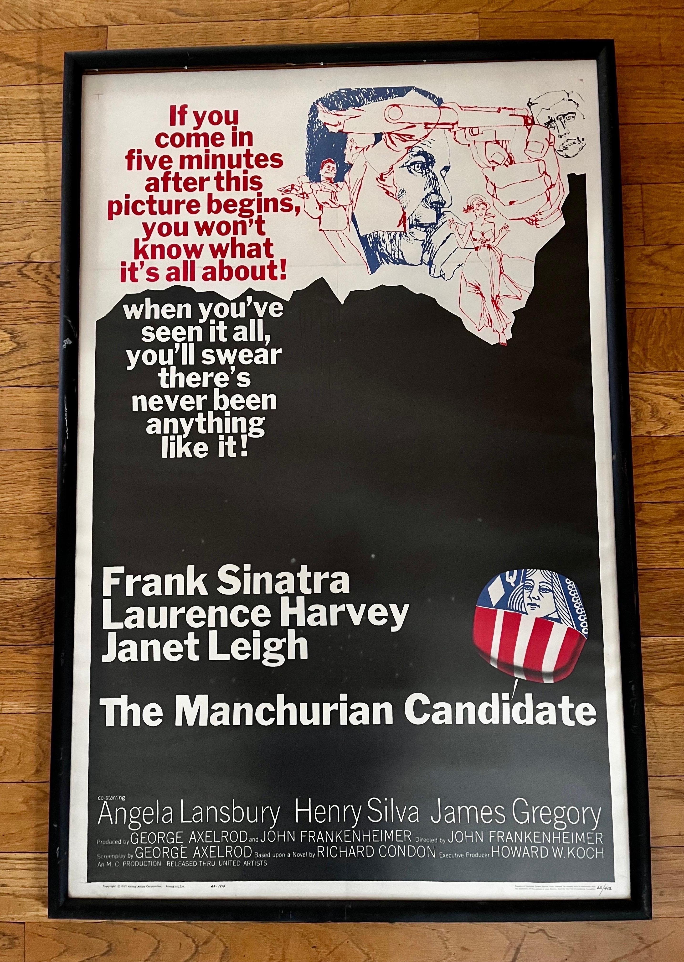 The Manchurian Candidate, U.S. One Sheet Film Poster, 1962 For