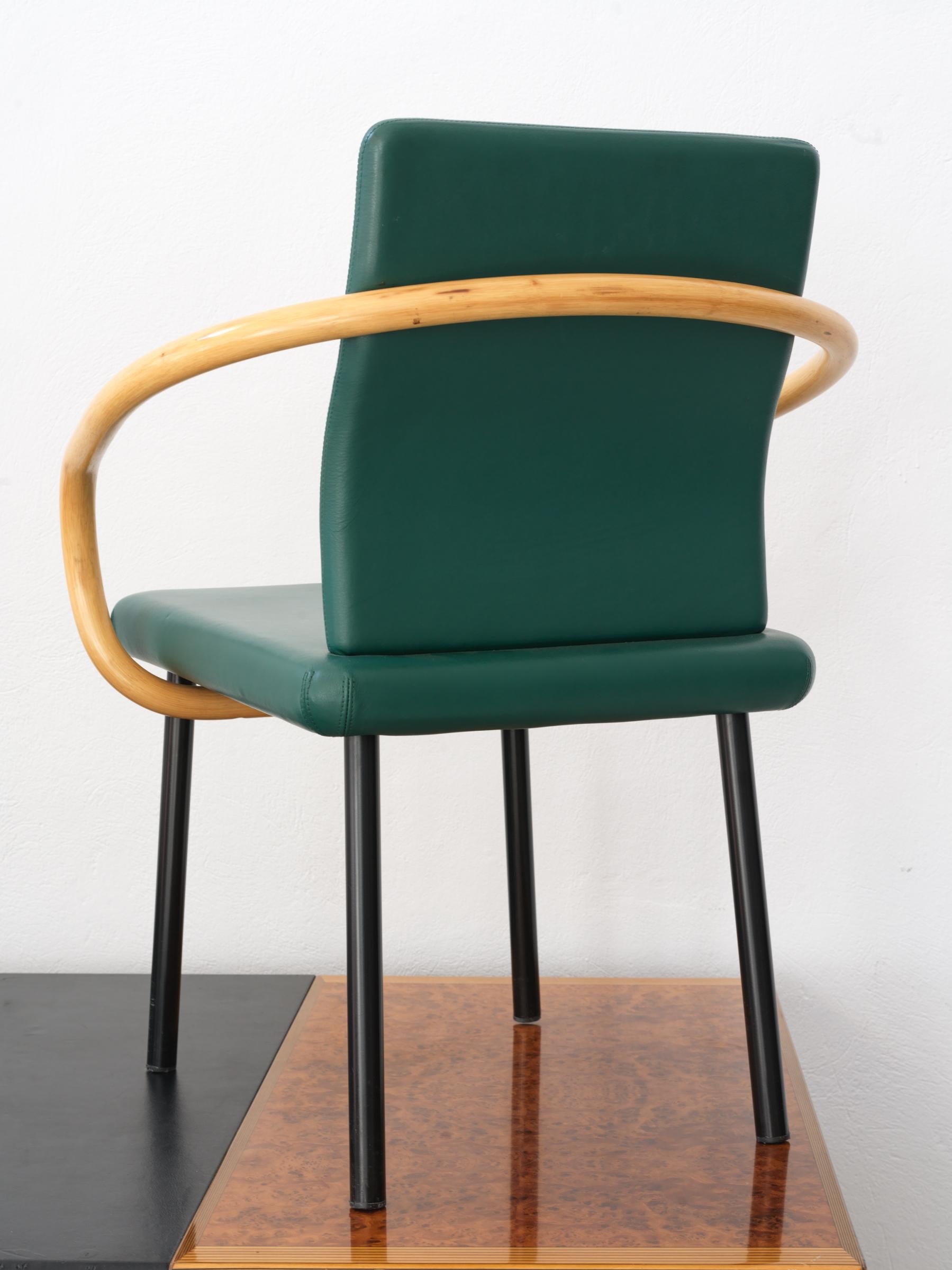 The Mandarin armchair by Ettore Sottsass for Knoll, 1986 In Excellent Condition For Sale In Athens, Attiki