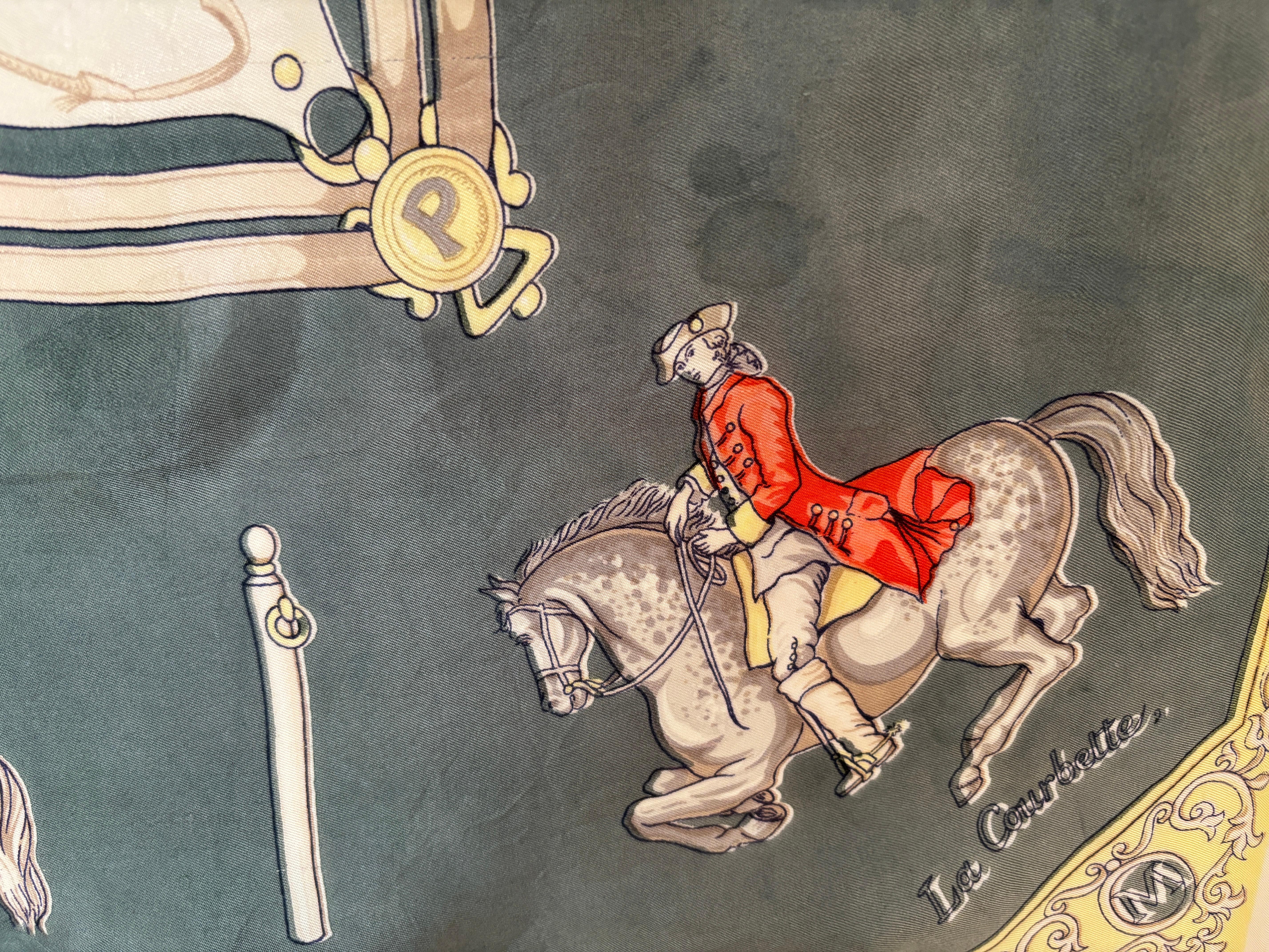 The Maneige Royal by Antoine de Pluvinel Silk Scarf For Sale 5