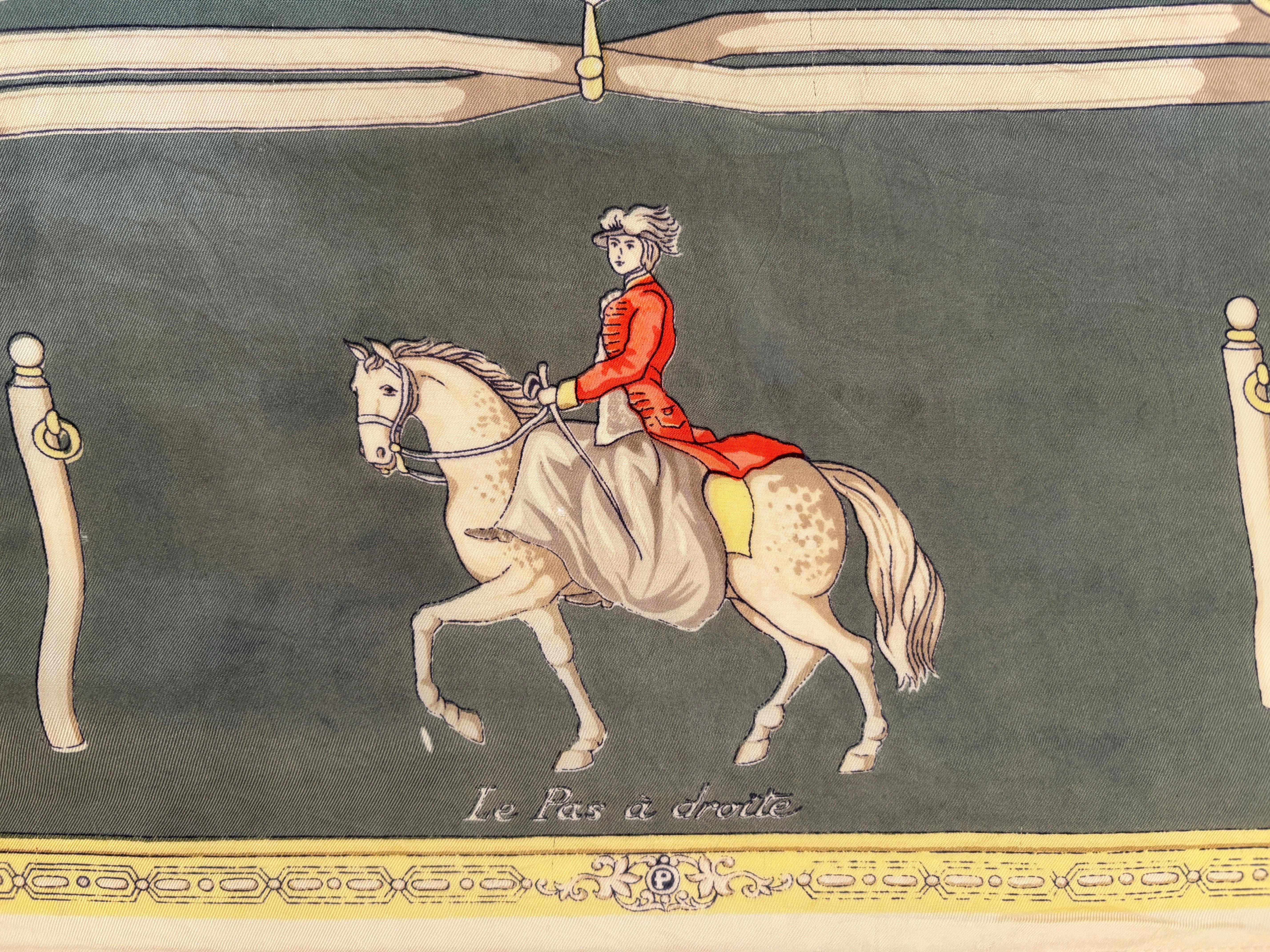 The Maneige Royal by Antoine de Pluvinel Silk Scarf For Sale 6