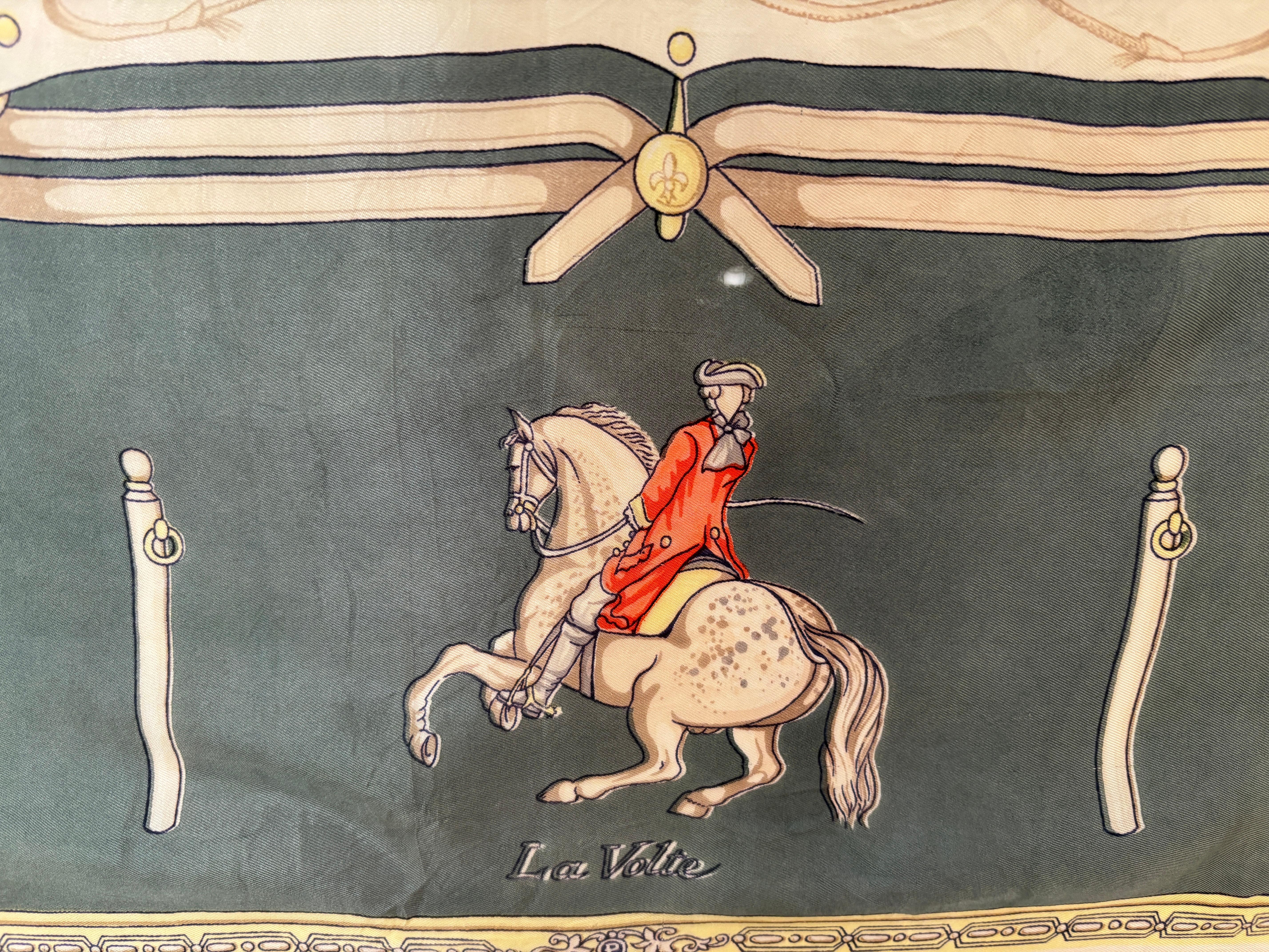 The Maneige Royal by Antoine de Pluvinel Silk Scarf For Sale 4