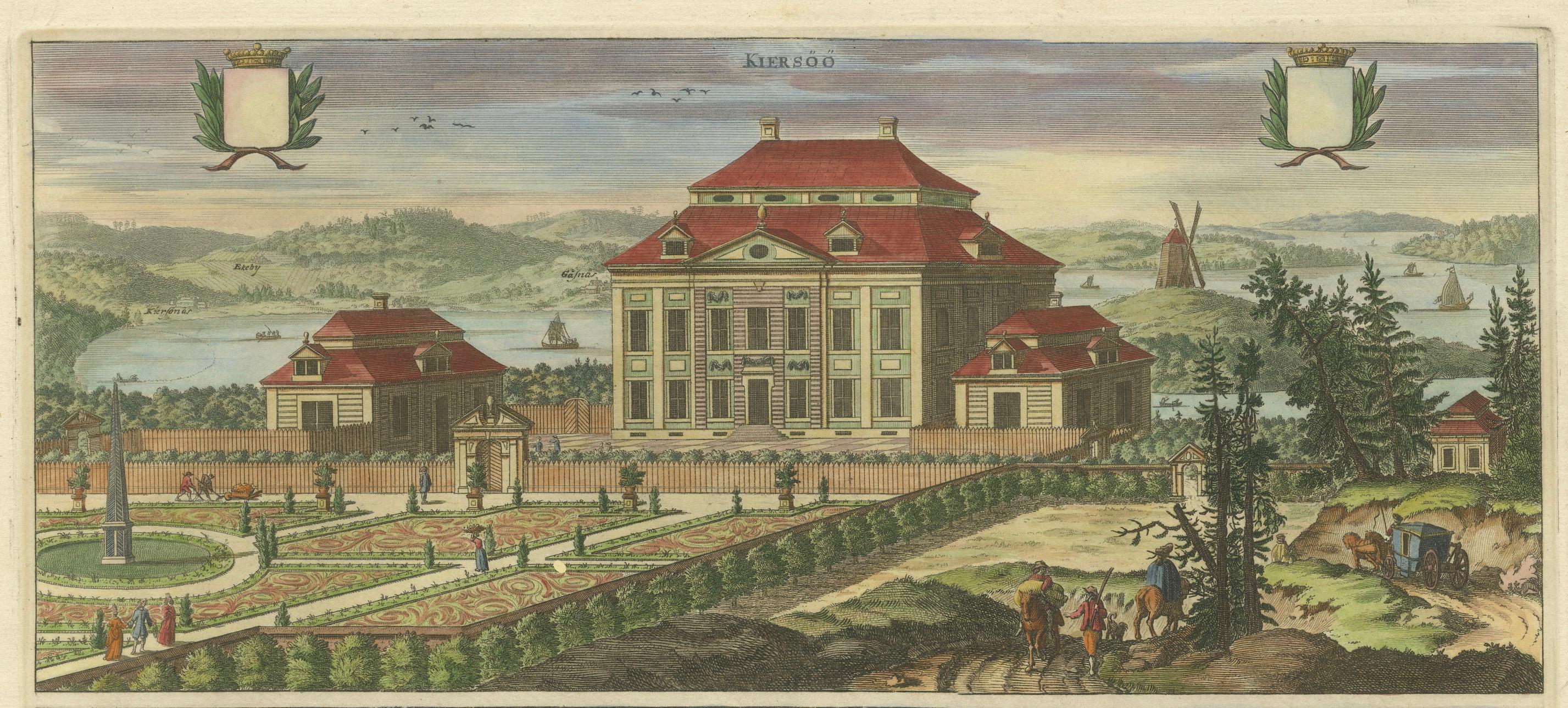 The Manors of Kärsö and Malmvik near Stockholm in Sweden, by Erik Reitz, ca.1690 For Sale 4