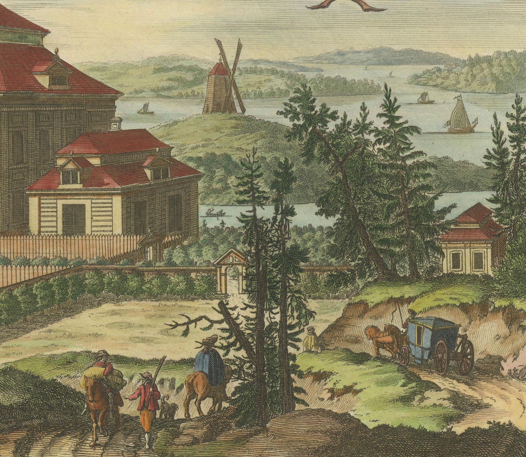 The Manors of Kärsö and Malmvik near Stockholm in Sweden, by Erik Reitz, ca.1690 For Sale 2