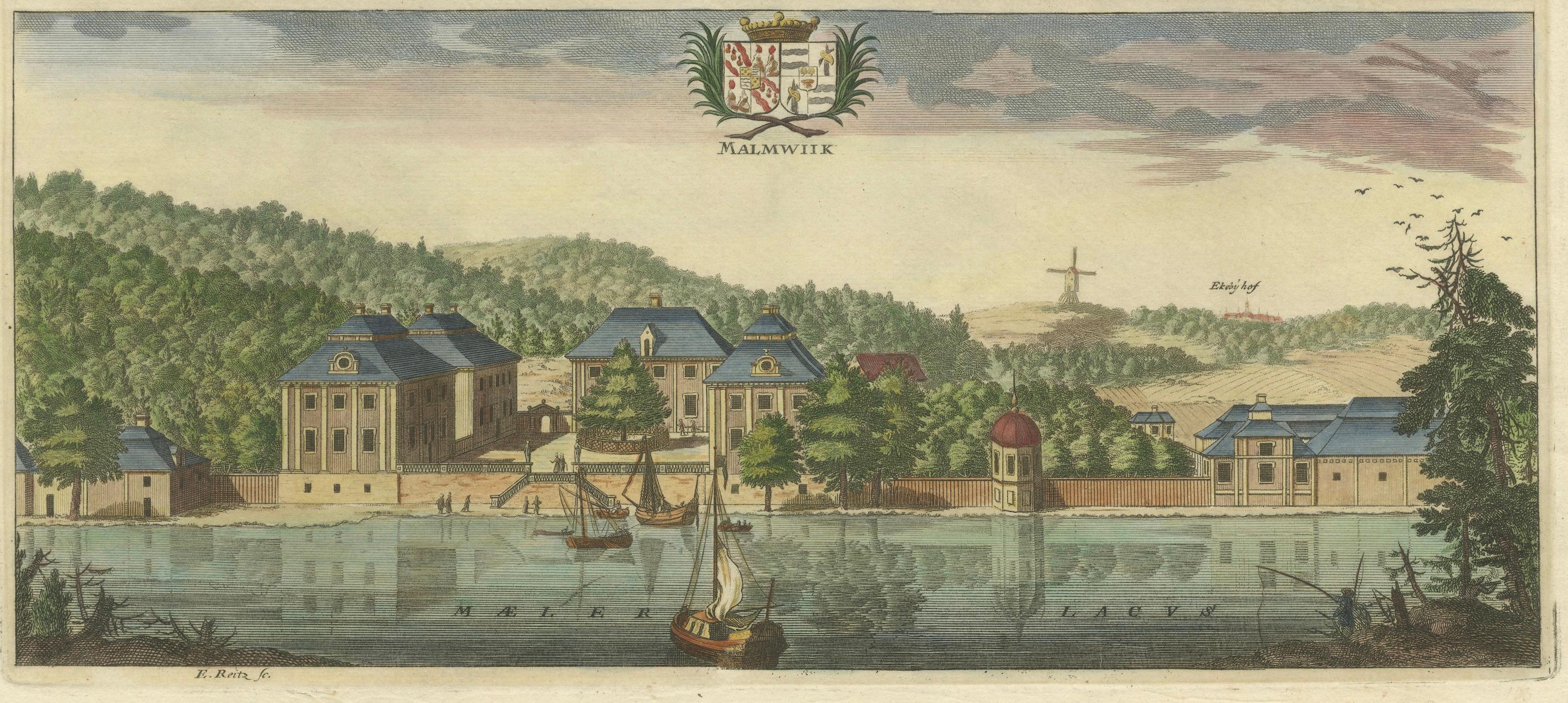 The Manors of Kärsö and Malmvik near Stockholm in Sweden, by Erik Reitz, ca.1690 For Sale 3