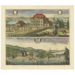 The Manors of Kärsö and Malmvik near Stockholm in Sweden, by Erik Reitz, ca.1690