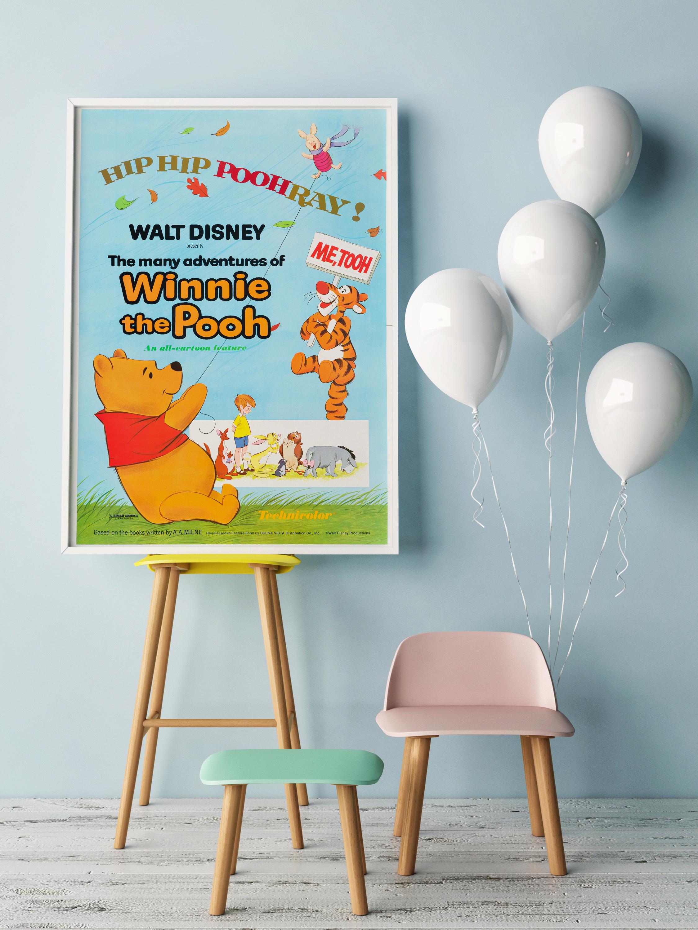 the many adventures of winnie the pooh poster