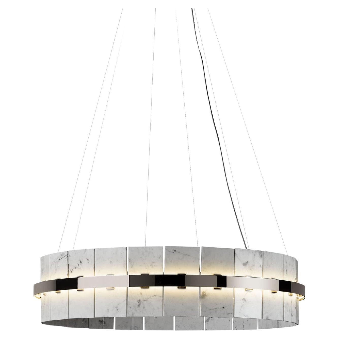 The Marble Circle Pendant Lamp For Sale