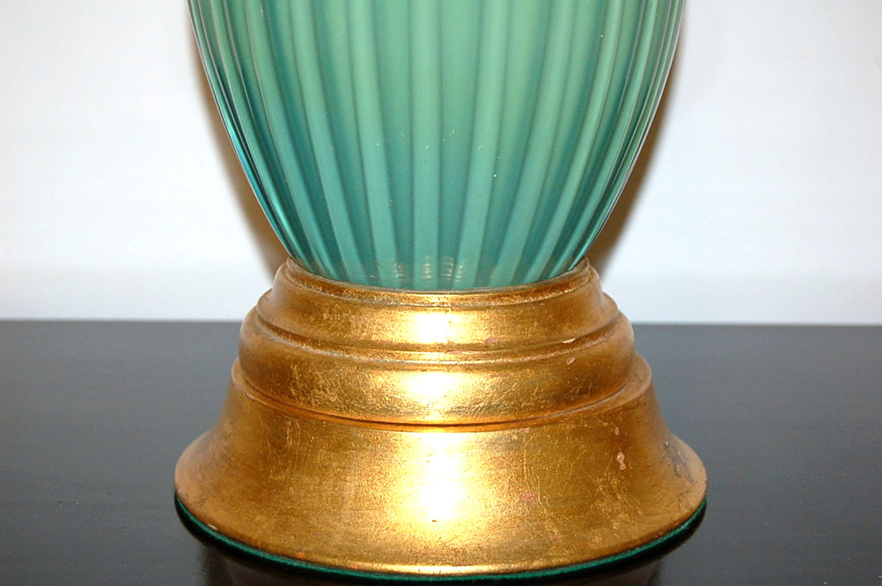 The Marbro Lamp Company - Lámpara de Murano Verde Grande Italiano en venta