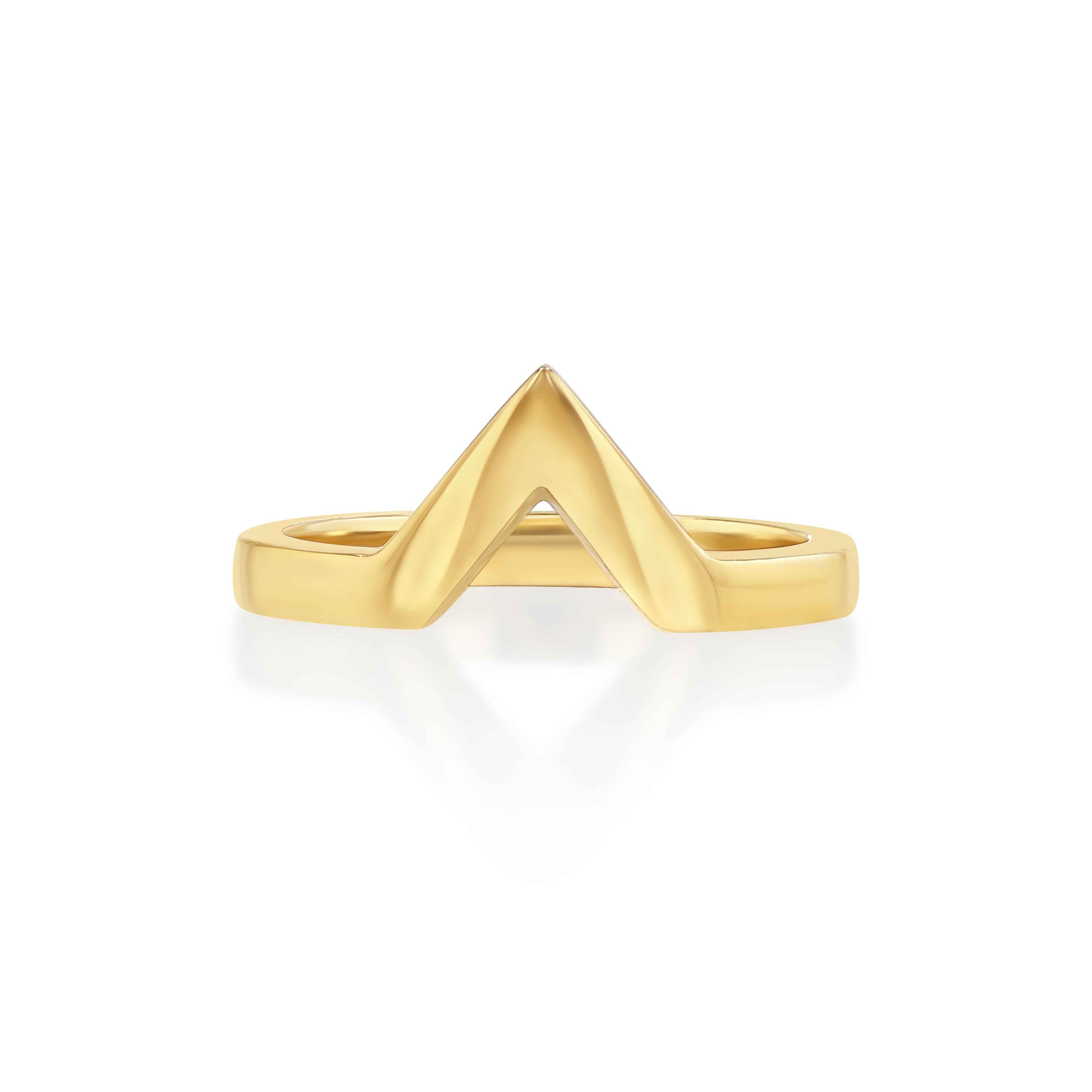 Double Gold Band Rings with 0.5 Carat Pave Diamonds 3