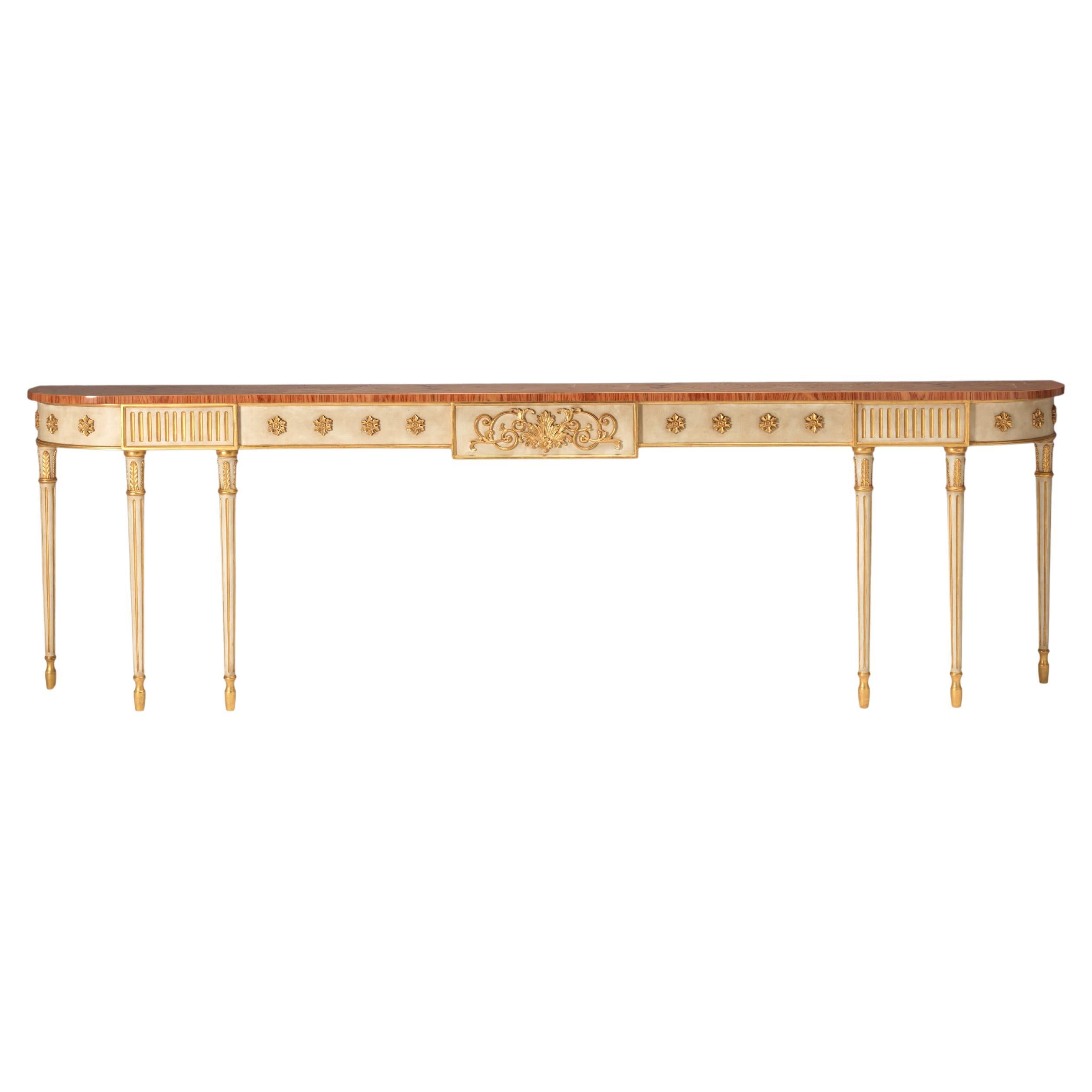 The Marquetry Hall Console For Sale