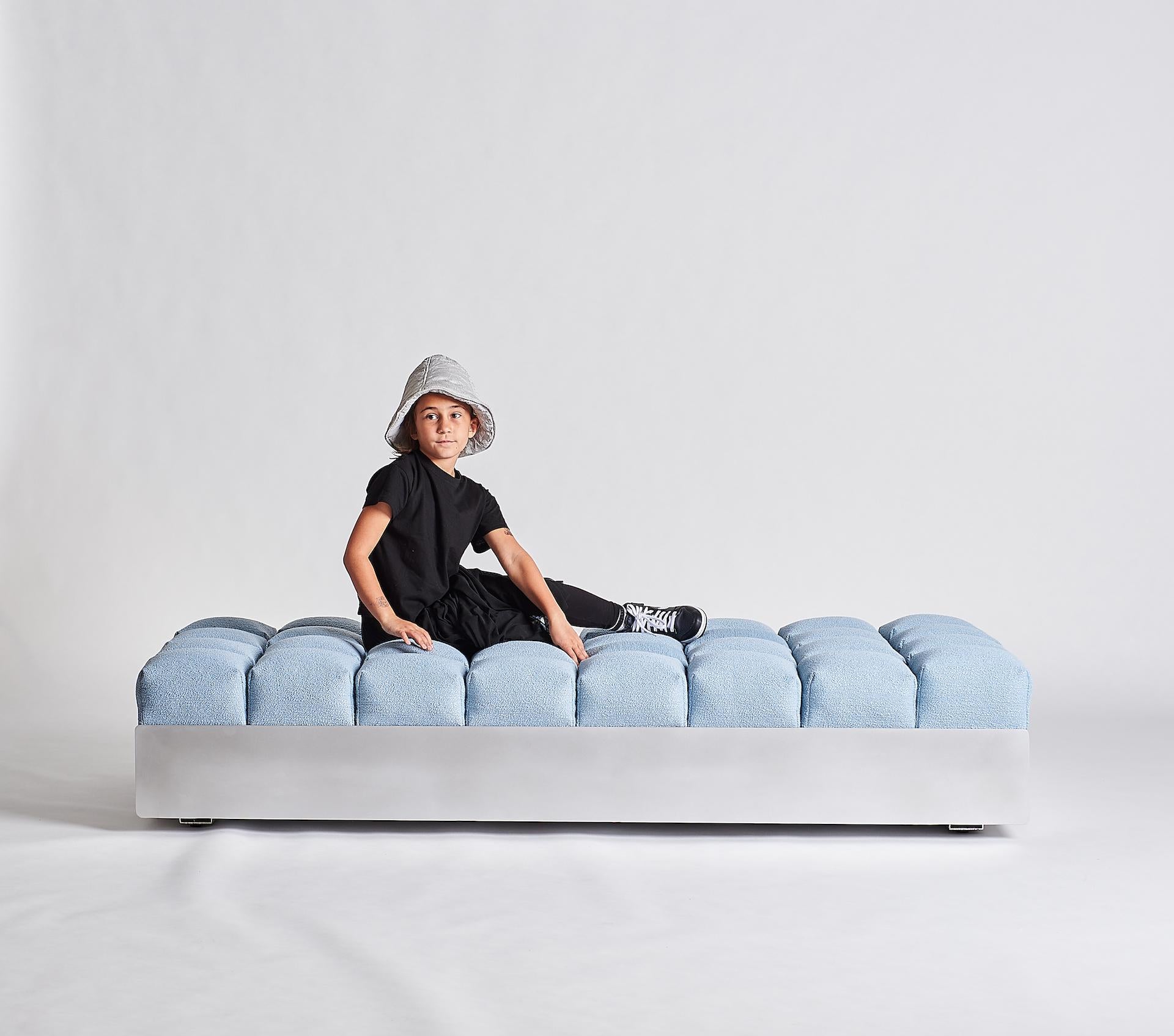 Il Daybed Marshmallow - Daybed imbottito con struttura in alluminio in vendita 2