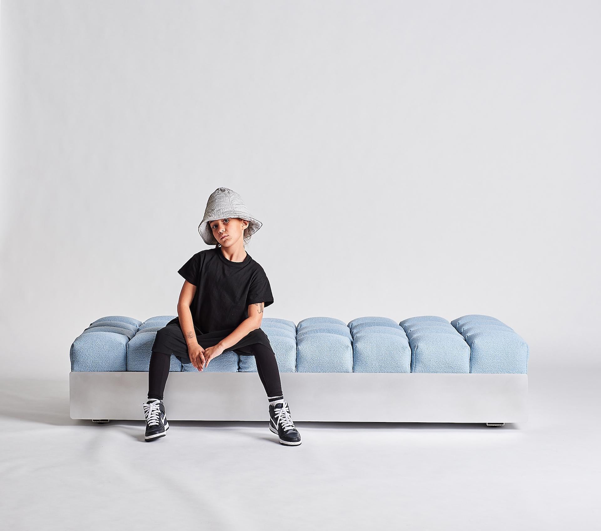 Il Daybed Marshmallow - Daybed imbottito con struttura in alluminio in vendita 3