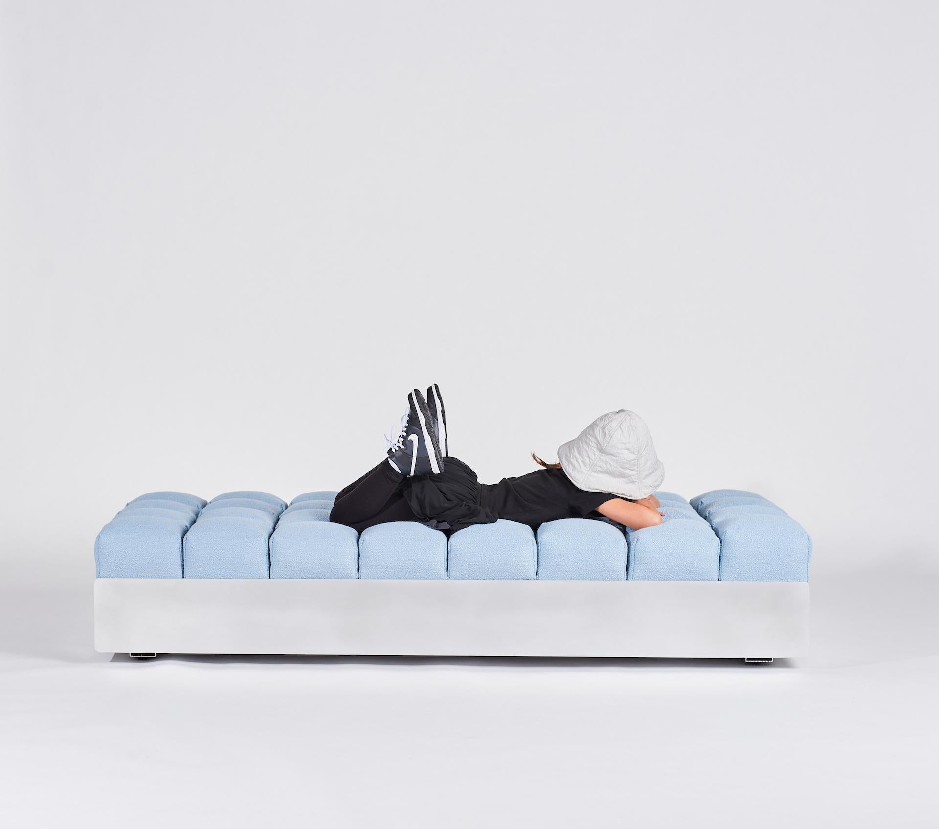 Il Daybed Marshmallow - Daybed imbottito con struttura in alluminio in vendita 4