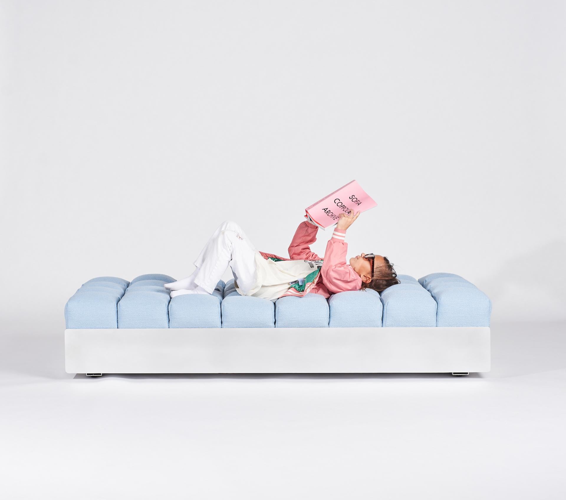 Il Daybed Marshmallow - Daybed imbottito con struttura in alluminio in vendita 7