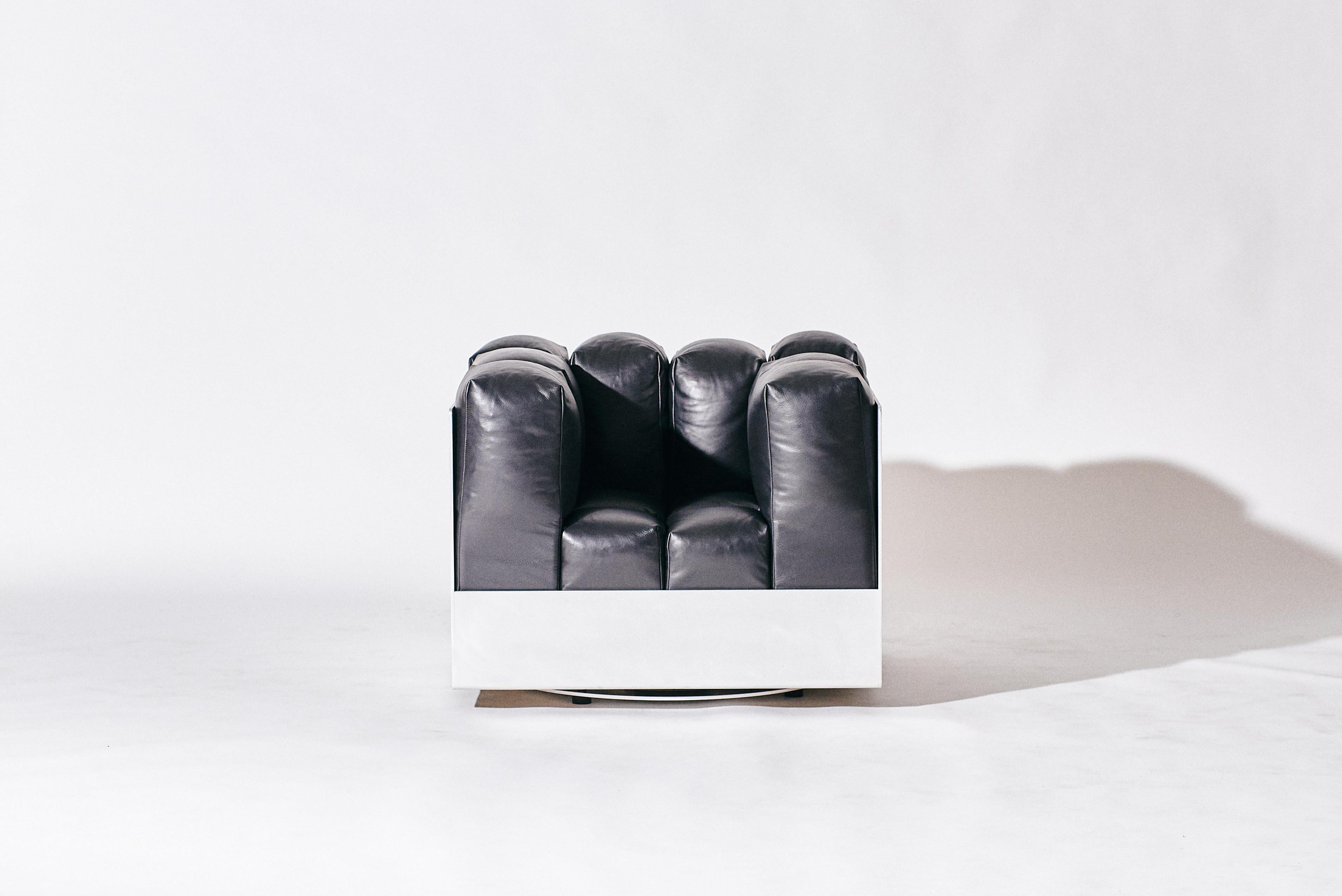 There is something magical about dropping into an array of soft, supple marshmallow like pillows, that hug your body in all the right places and allow you to rest comfortably while spinning around and around. With its 360 degree swivel, the