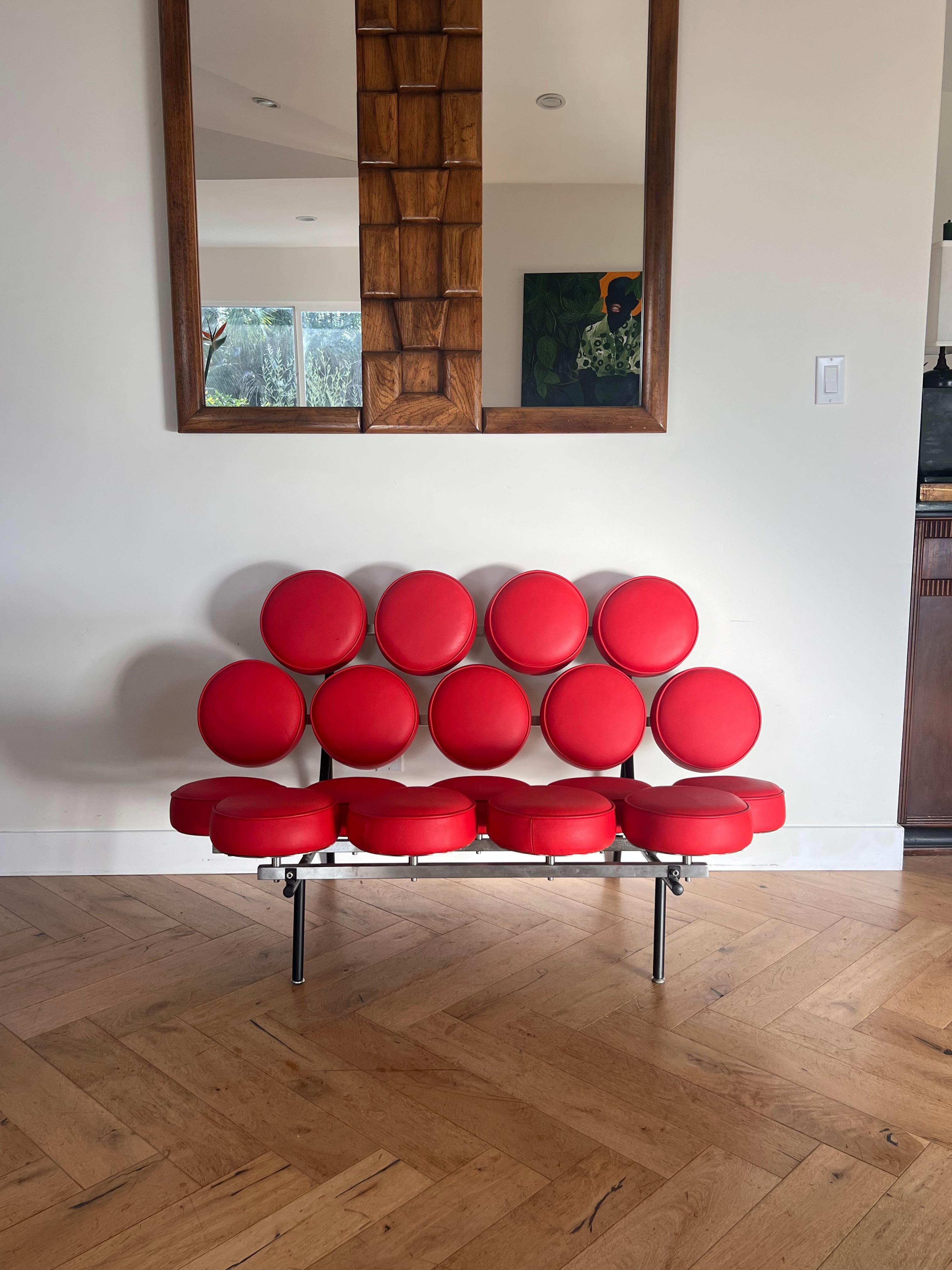 The Marshmallow sofa by George Nelson for Herman Miller, reproduction 20th c. 12