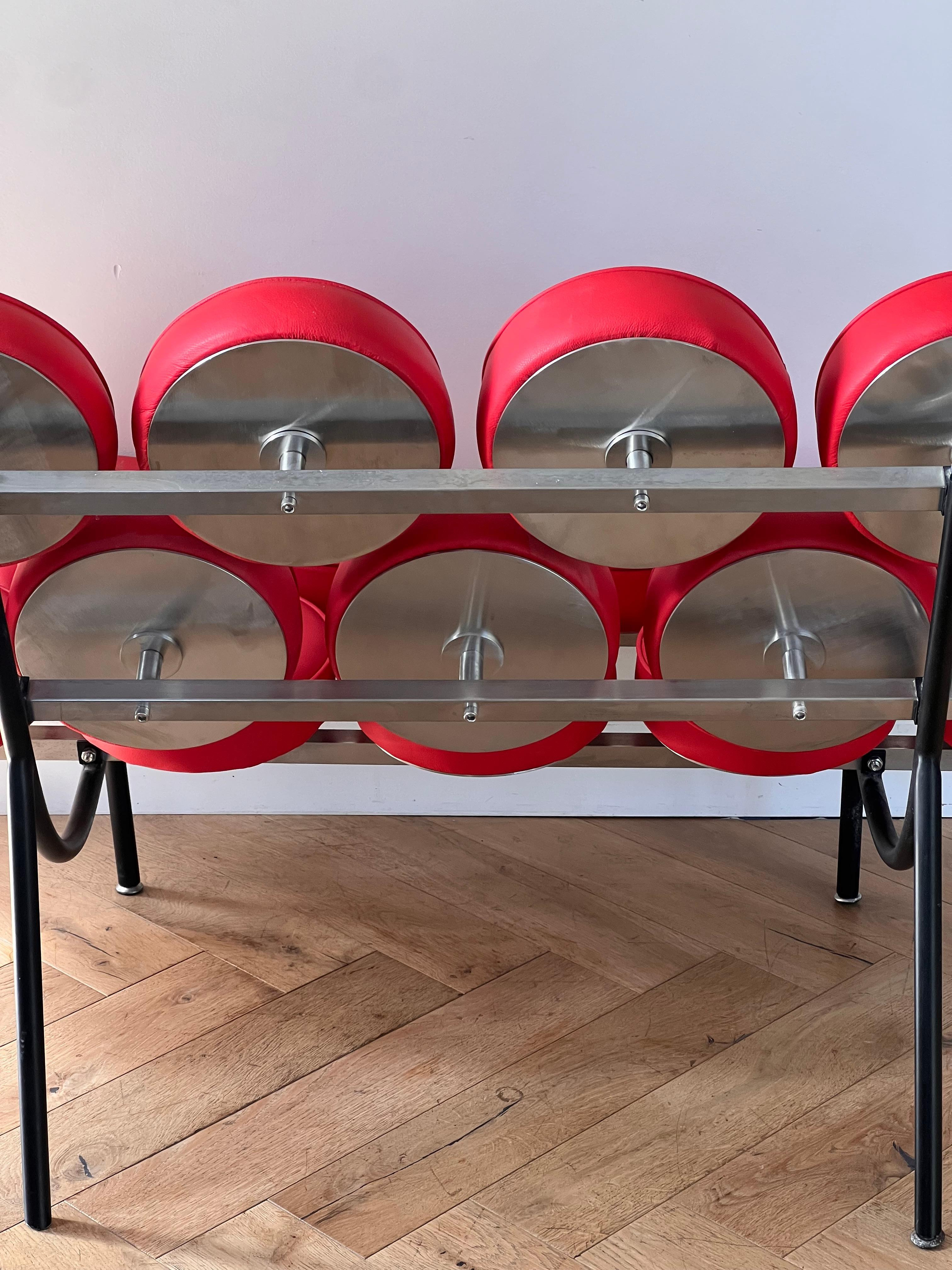 Metal The Marshmallow sofa by George Nelson for Herman Miller, reproduction 20th c.