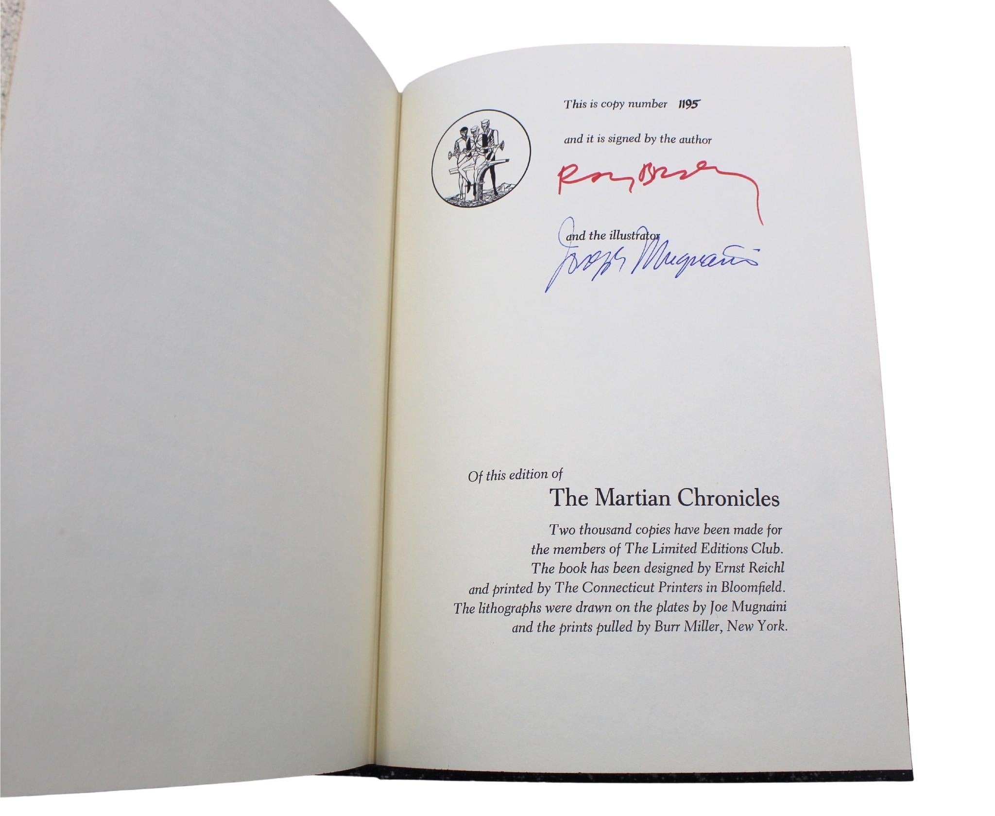 Mid-Century Modern The Martian Chronicles, Signed by Ray Bradbury, Limited Edition #1195/2000 For Sale