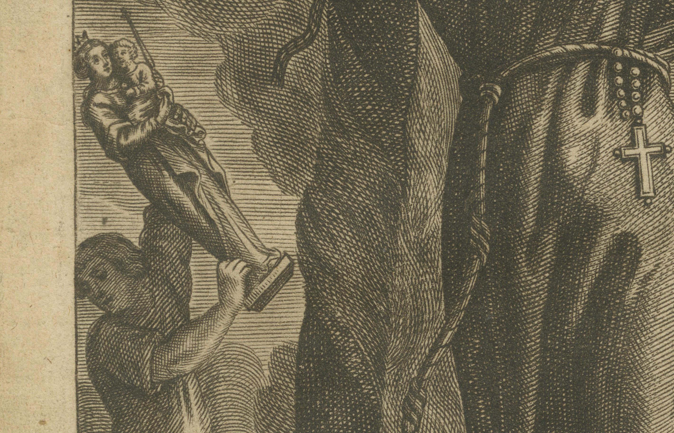 Fin du XVIIe siècle Le martyre du père John Forest, brûlé sur ordre d'Henry VIII en 1538 en vente