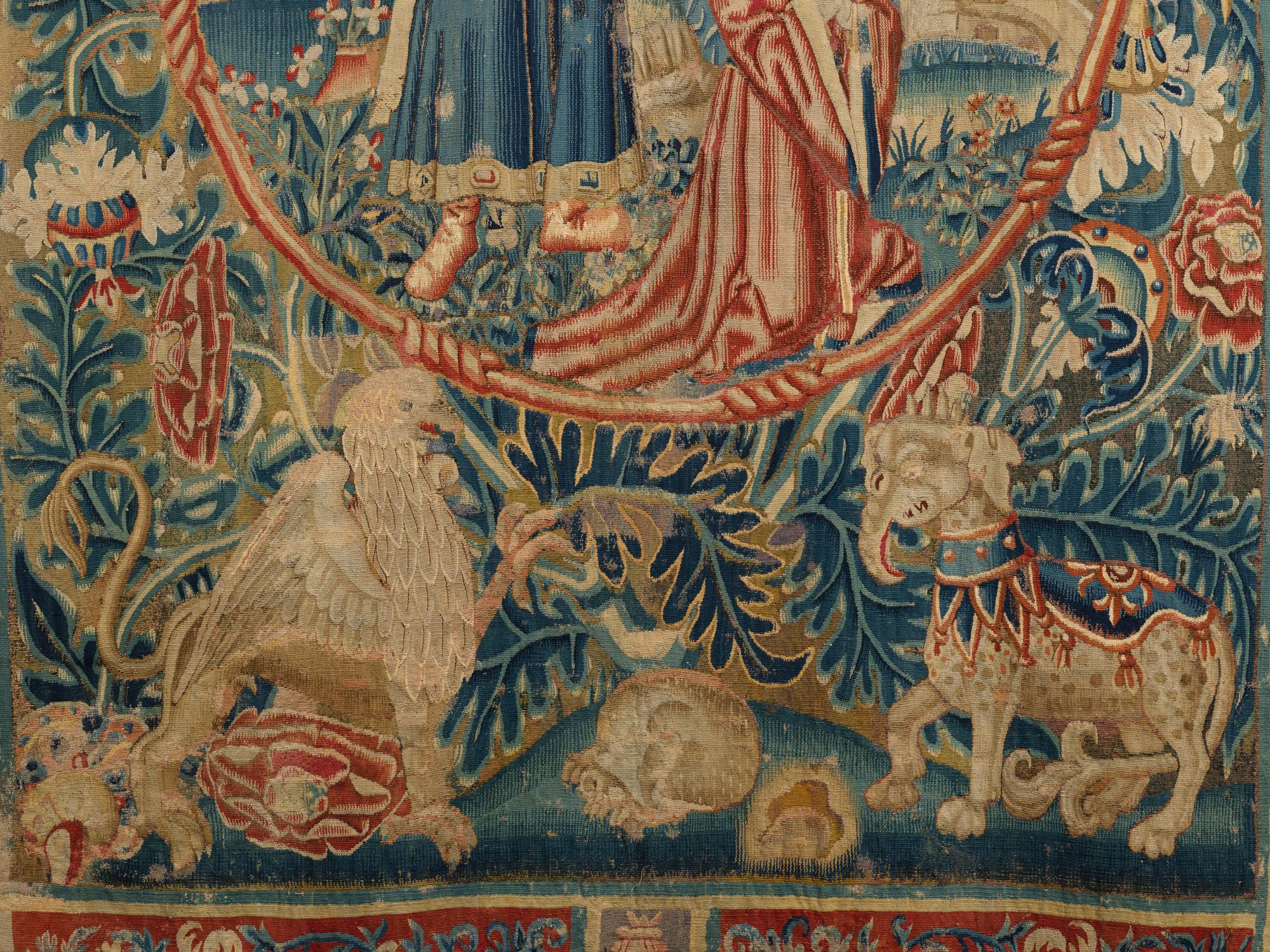 Tissage Le martyre de Santa Barbara - Bruges, 1530-50 en vente