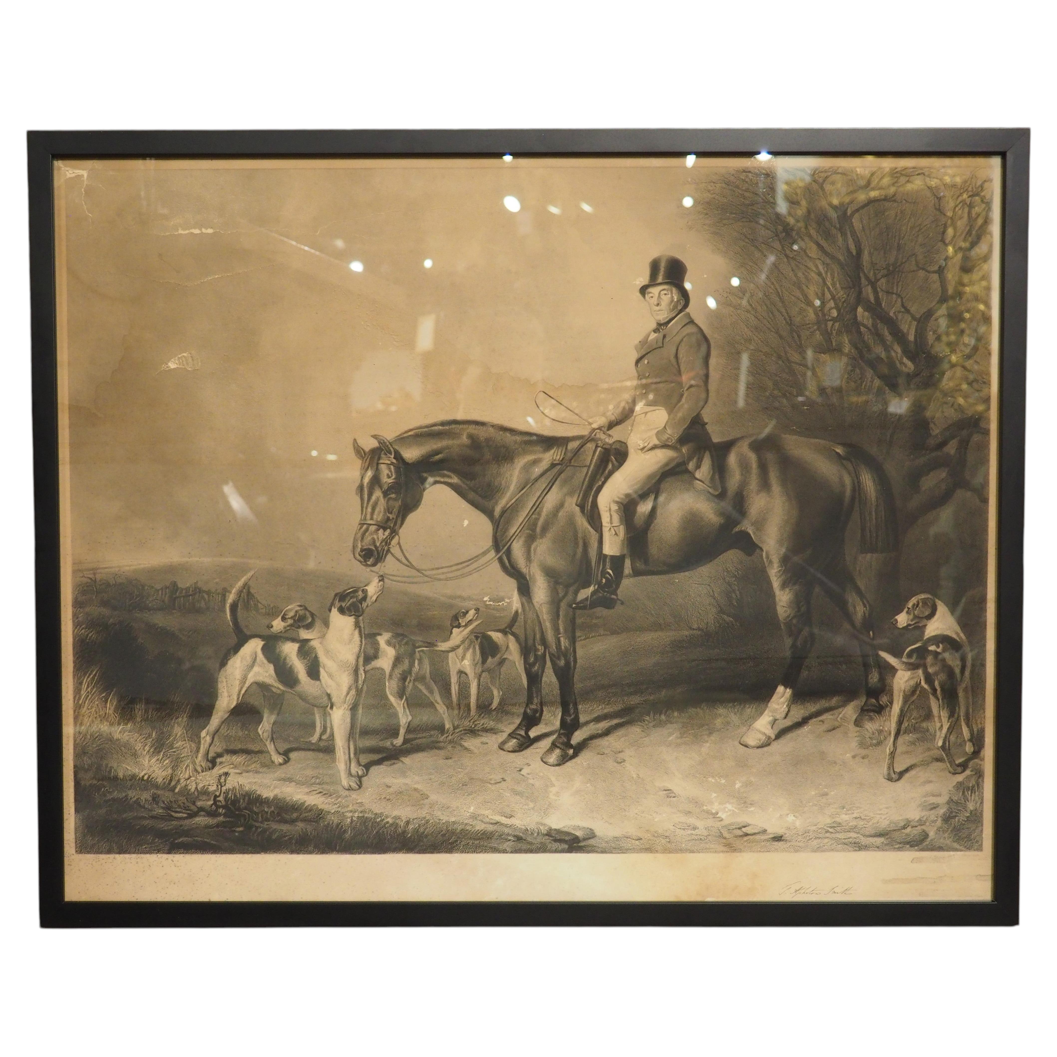 The Master of Foxhounds, British Engraving by D. George Thompson For Sale