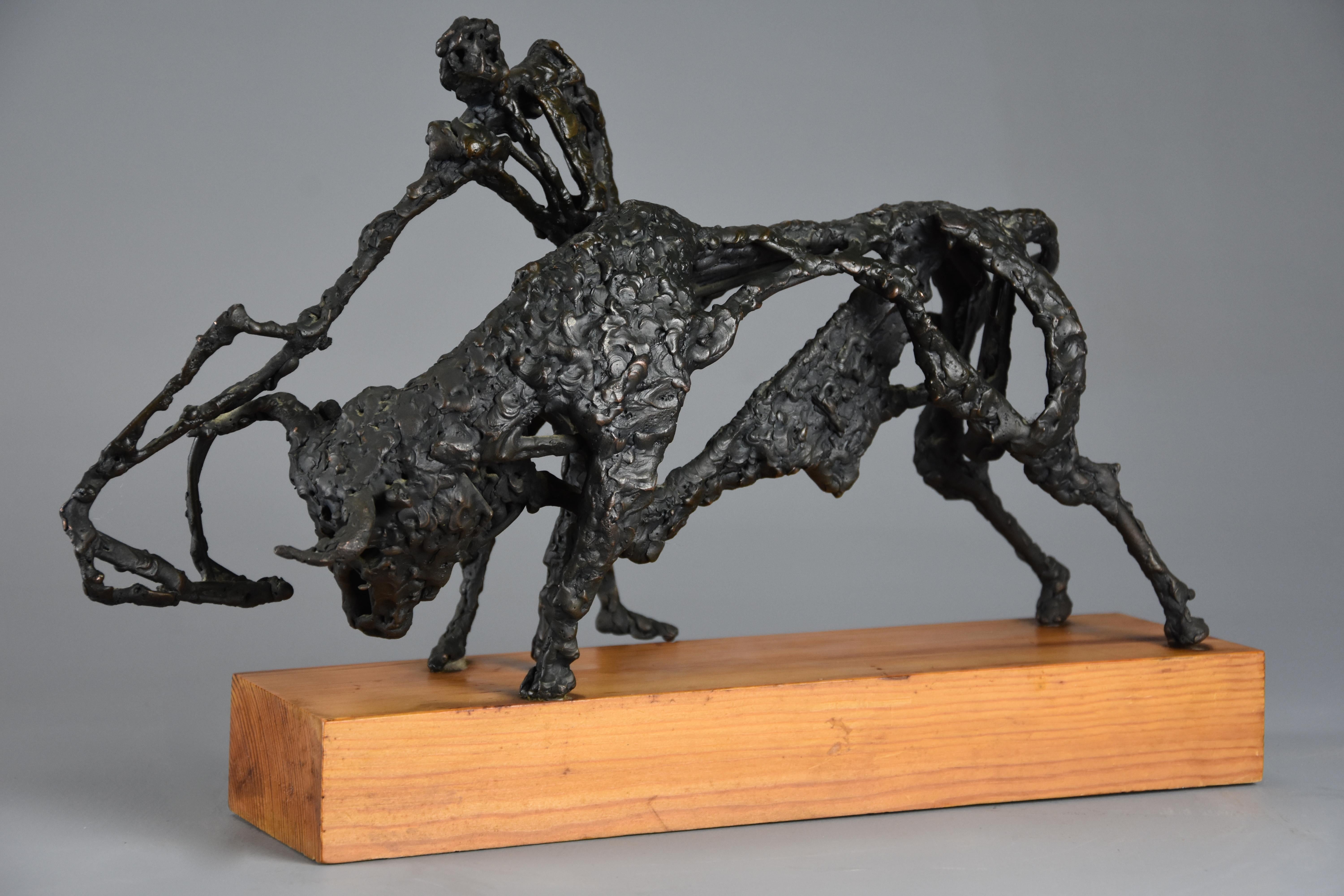 English 'the Matador' Bronze Sculpture by Daniel Rintoul Booth For Sale