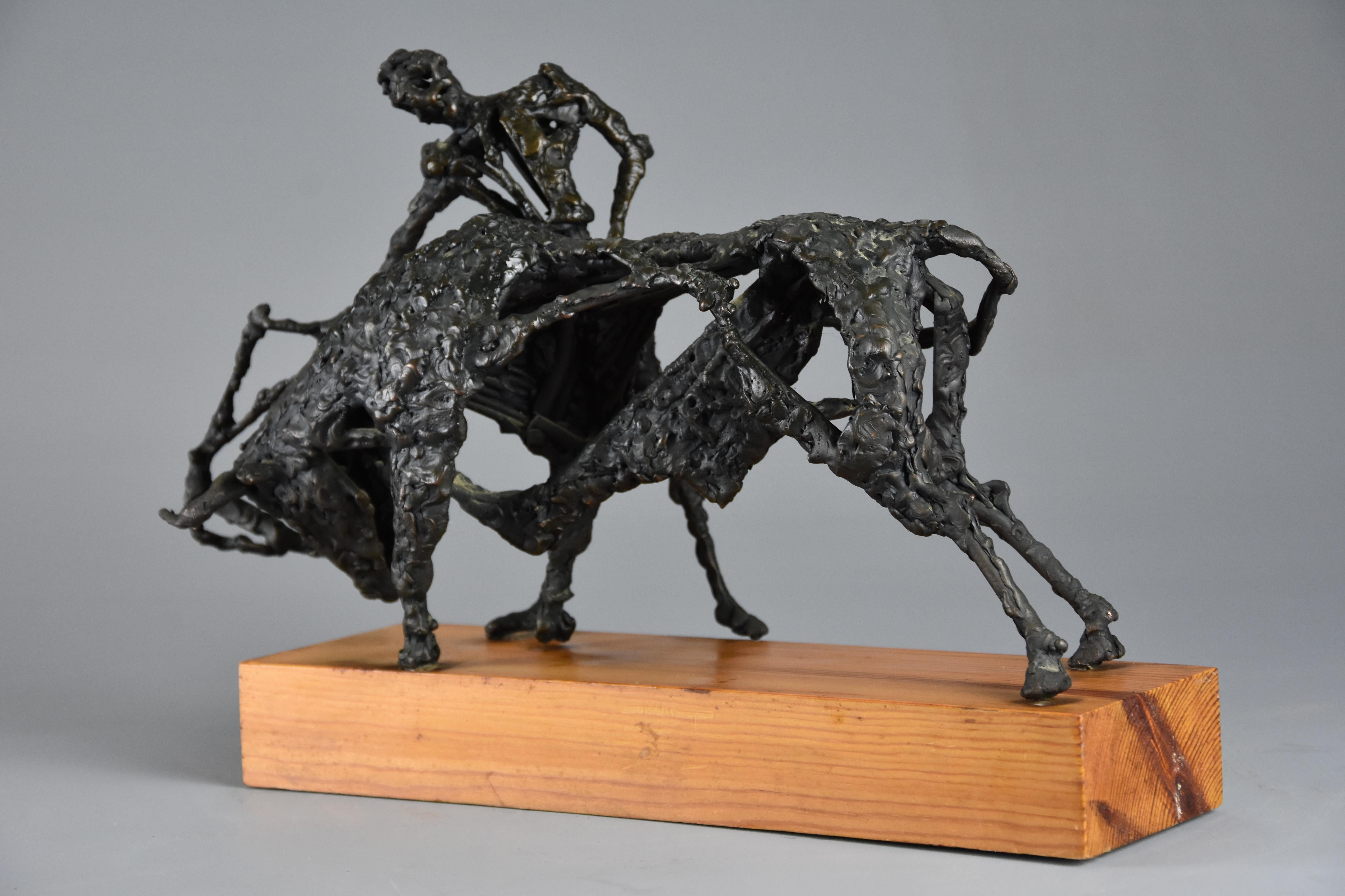 'the Matador' Bronze Sculpture by Daniel Rintoul Booth In Good Condition For Sale In Suffolk, GB