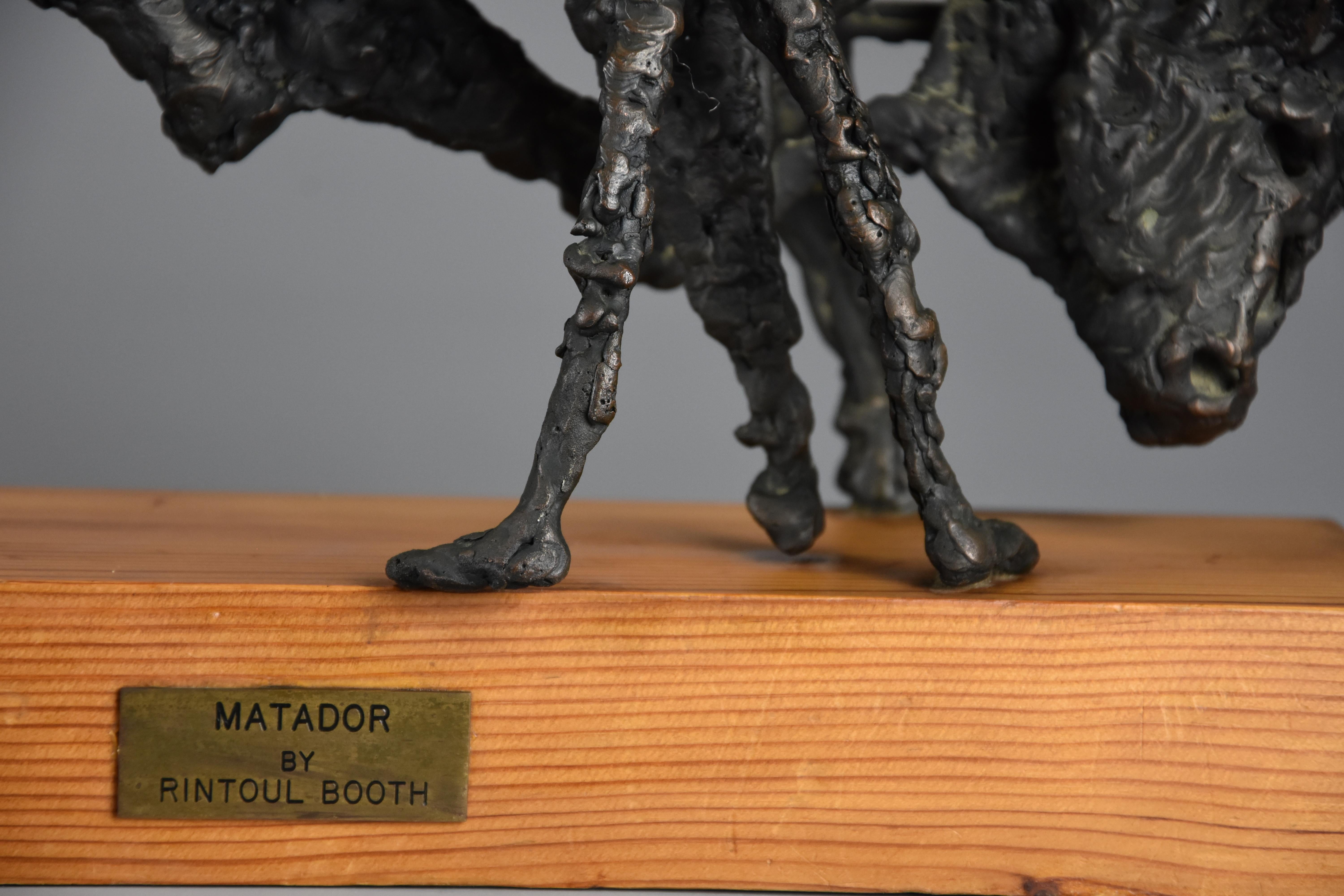'the Matador' Bronze Sculpture by Daniel Rintoul Booth For Sale 3