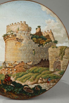 Mausoleum of Cecilia Metella on the Appian Way, Early 19th Century Circular