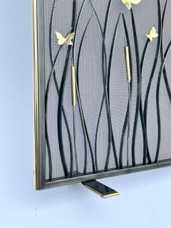 The Meadow Fire Screen - Our Newest Addition Custom Made in Brass and Iron
