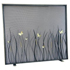 The Meadow Fire Screen - Our Newest Addition Custom Made in Brass and Iron