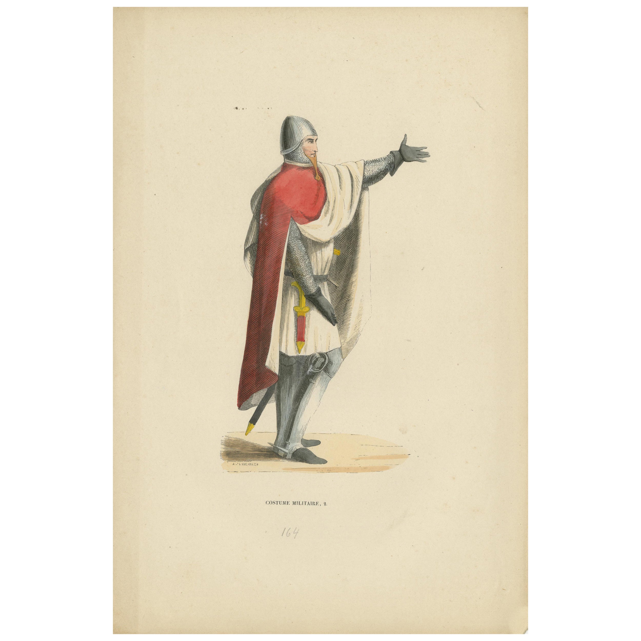 The Medieval Herald: Ein Porträt der Autorität und des Versands, 1847 im Angebot