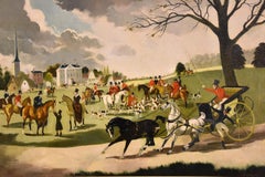 "The Meet" Oil Painting by Doris Zinkeisen