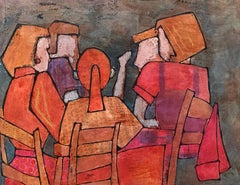 "The Meeting" Modern Oil Painting by Ron Childers