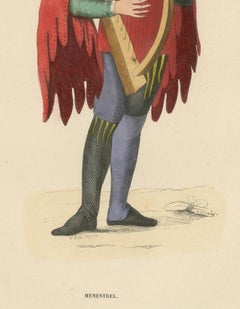 The Melancholic Minstrel: A Musical Performer's Attire, Published in 1847