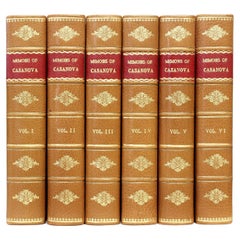 Memoirs of Jacques Casanova - 6 Vols. - 1922 - in a Fine Leather Binding