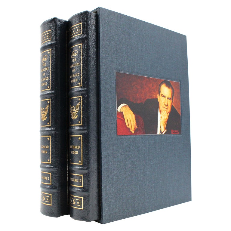 "Memoirs of Richard Nixon" Two-Volume Set, Easton Press Edition, 1988 For Sale
