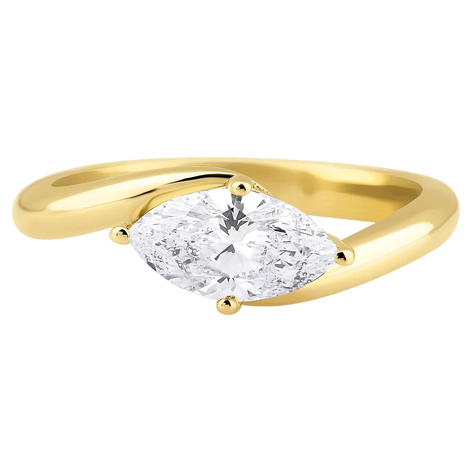 The Meredith Marquise Diamond Engagement Ring