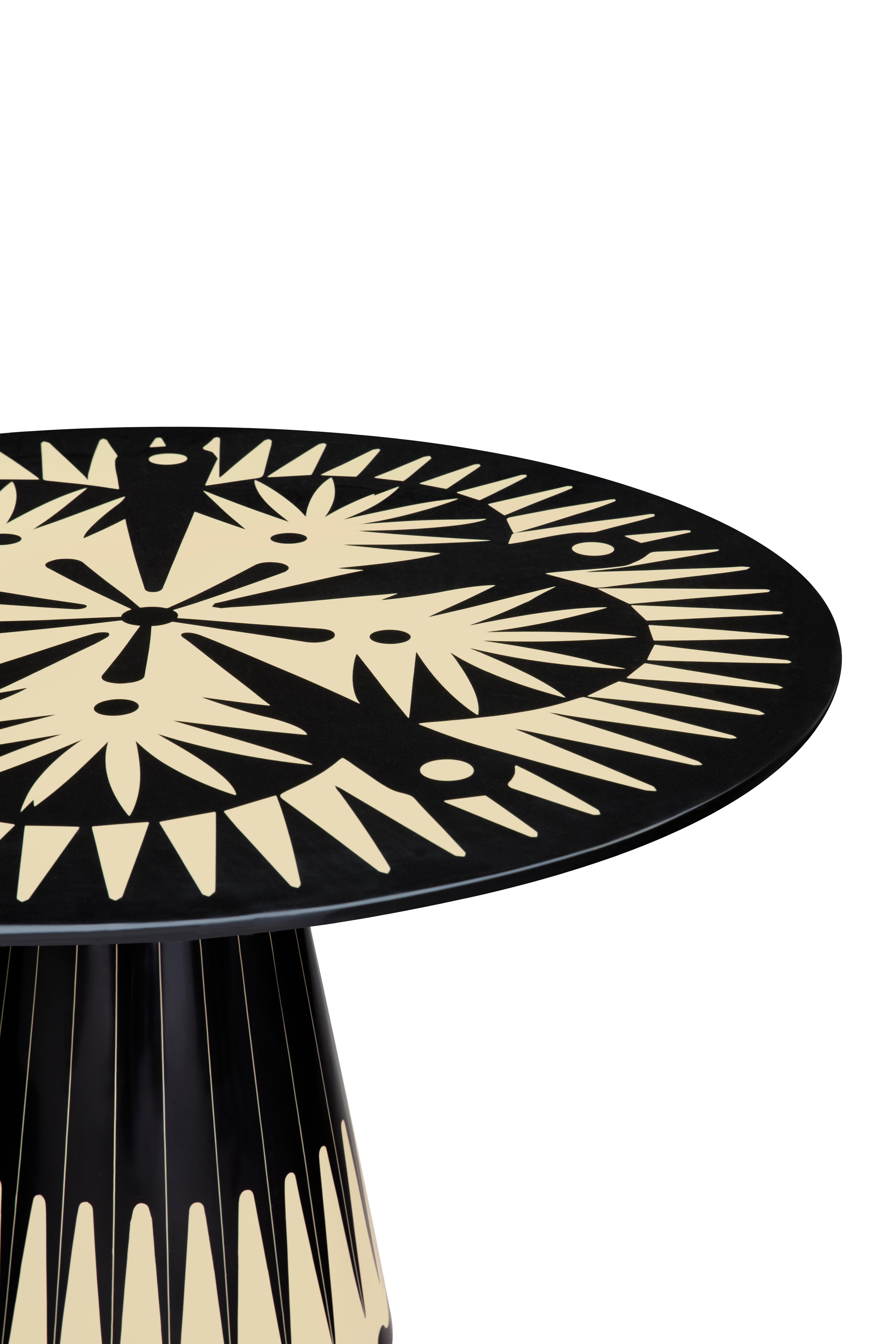 Indian Metropolis Marquetry Dining Table by Matteo Cibic For Sale