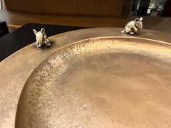"The Mice Will Play" Decorative Heavy Bronze Platter