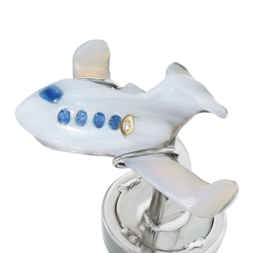 Contemporary The Michael Kanners Private Jet Cufflinks For Sale