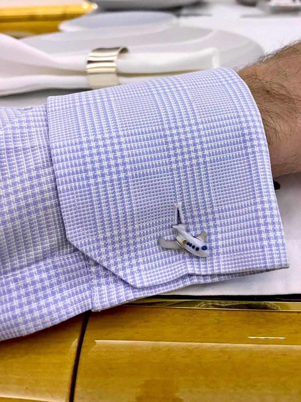 The Michael Kanners Private Jet Cufflinks In New Condition For Sale In Bal Harbour, FL