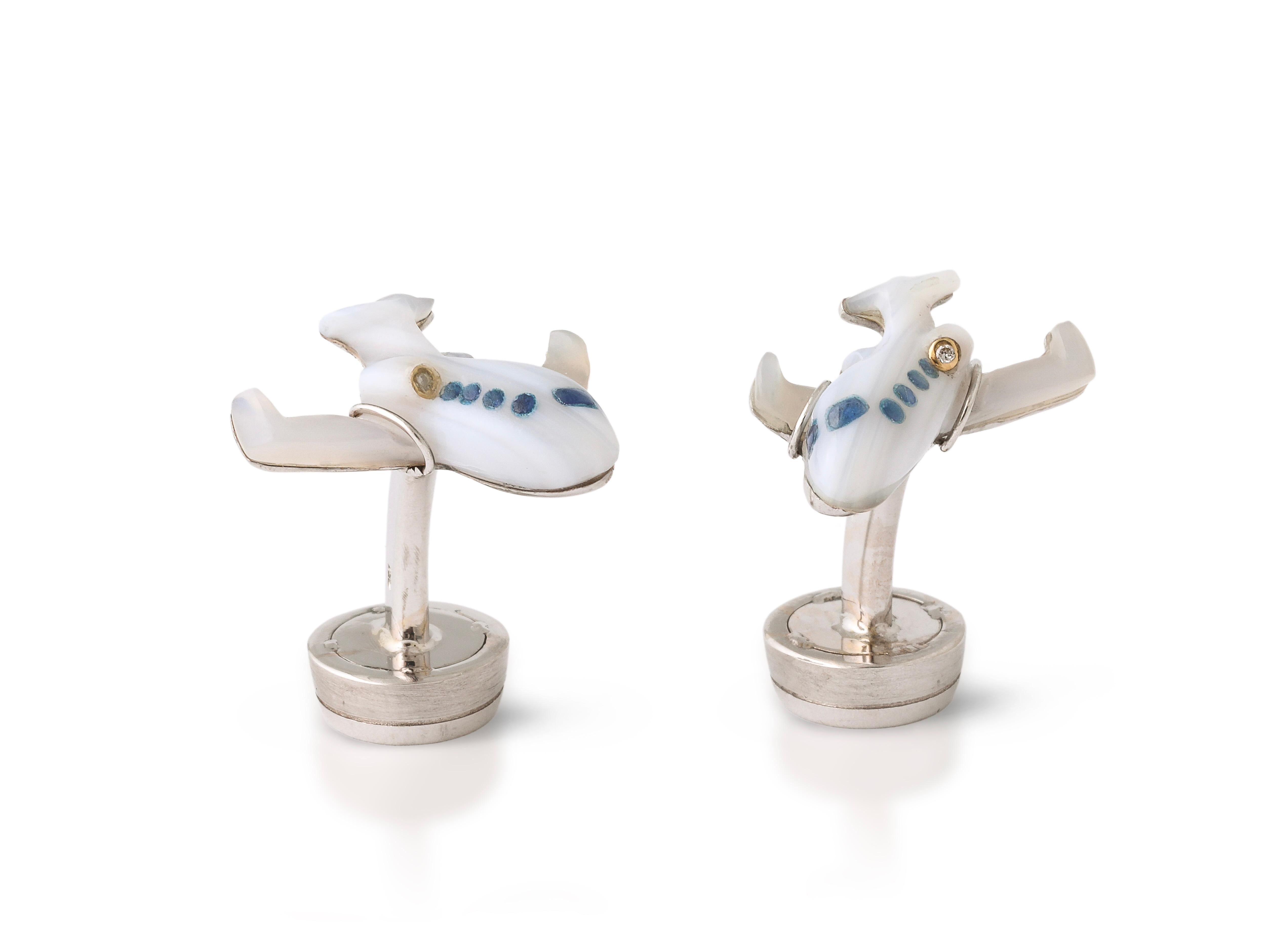 The Michael Kanners Private Jet Cufflinks For Sale 2