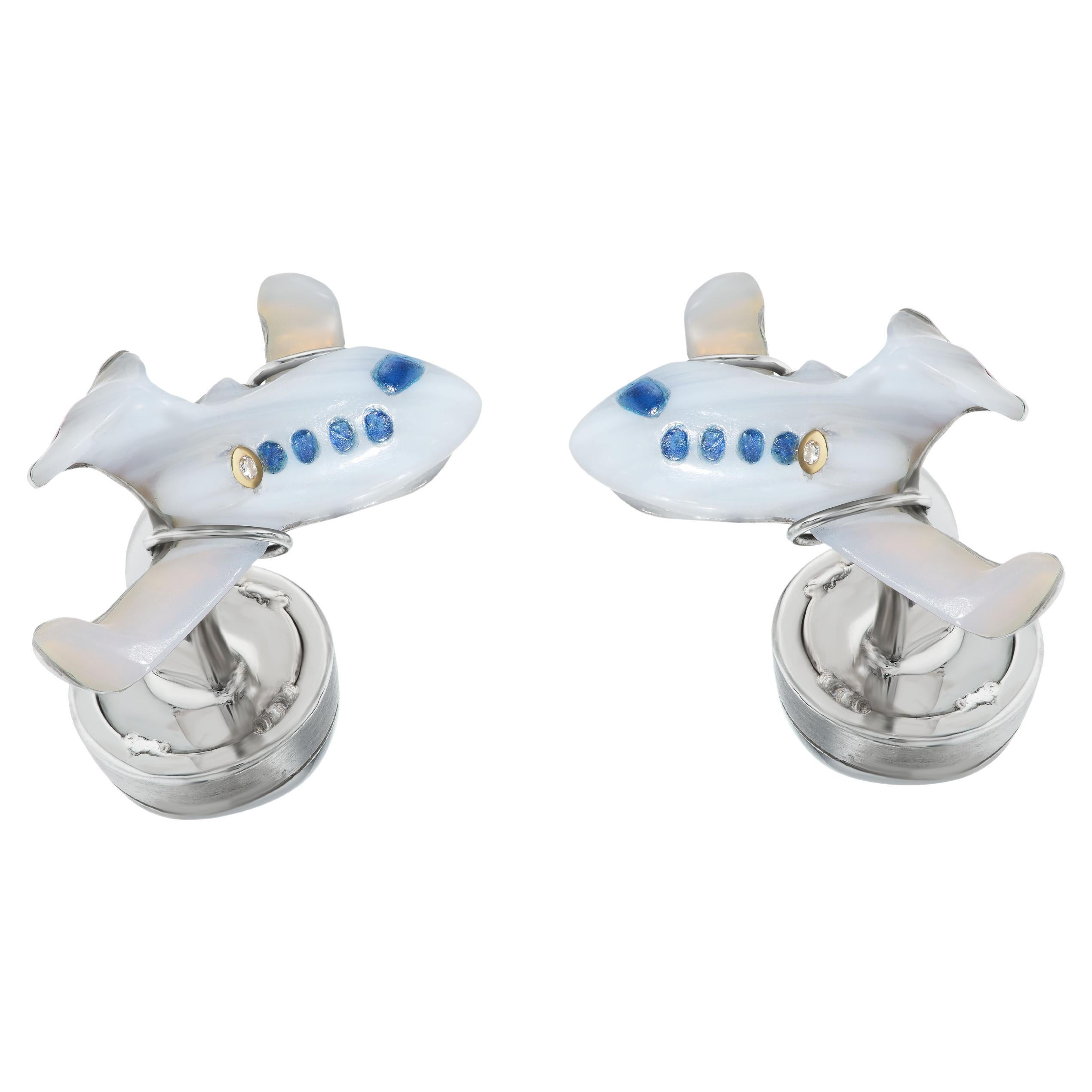 The Michael Kanners Private Jet Cufflinks For Sale