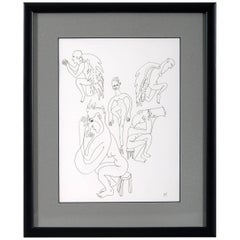 'The Middle', by Jessica Taylor, Pen and ink drawing on paper