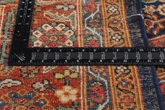 The Midnight Lattice: An Antique Persian Mahal Masterpiece of Regal Elegance