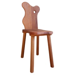 The Milking Stool, by Josh Page Studio. Side chair in Sapele wood