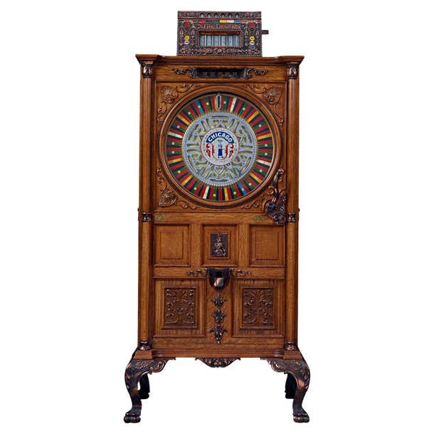 The Mills Chicago Upright Slot Machine For Sale at 1stDibs