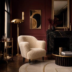 The 'Milo' Sheep wool armchair
